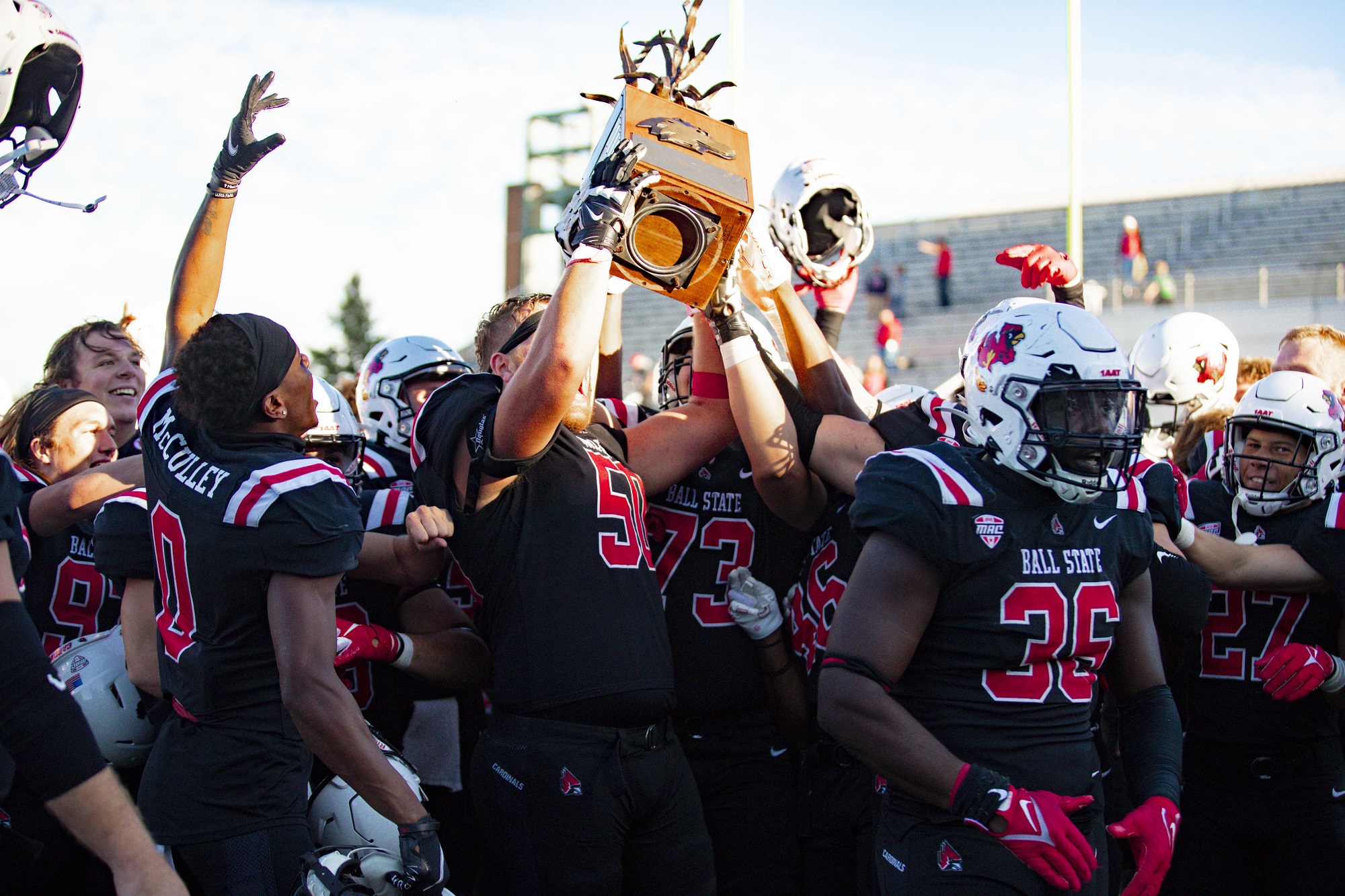 Ball State completes epic comeback to reclaim Bronze Stalk trophy