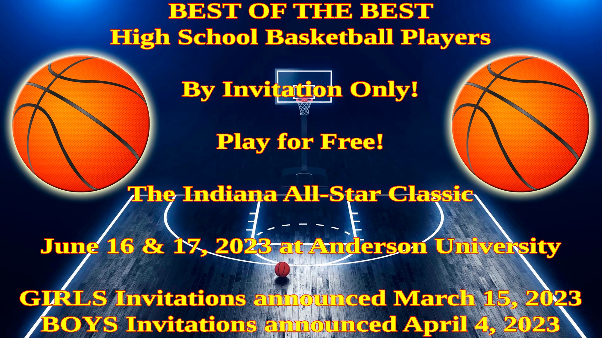 Indiana Basketball All Star Classic Promo Excel High School Sports
